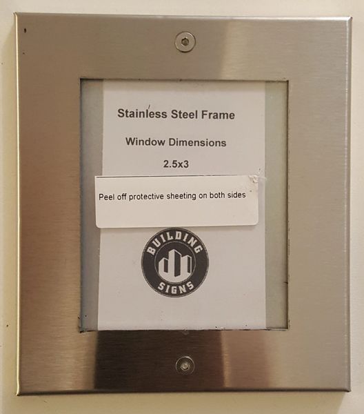 ELEVATOR FRAME STAINLESS STEEL (SIZE 2.5'' X 3'')