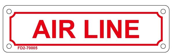 AIR LINE SIGN (ALUMINUM SIGN SIZED 2X7)