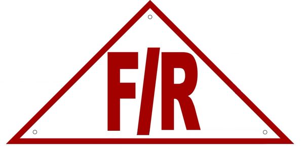 FLOOR AND ROOF TRUSS IDENTIFICATION SIGN- REFLECTIVE !!! (ALUMINUM 6x12 TRIANGLE)