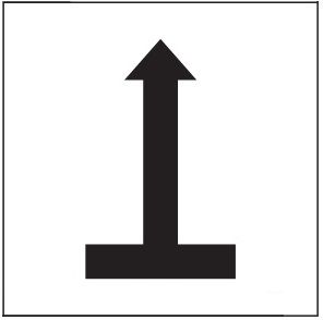 PHOTOLUMINESCENT UP ARROW SIGN HEAVY DUTY / GLOW IN THE DARK "UPWARD ARROW" SIGN HEAVY DUTY (PHOTOLUMINESCENT ALUMINUM SIGN/ EGRESS DIRECTION SIGNS 1.5 X 1.5 )