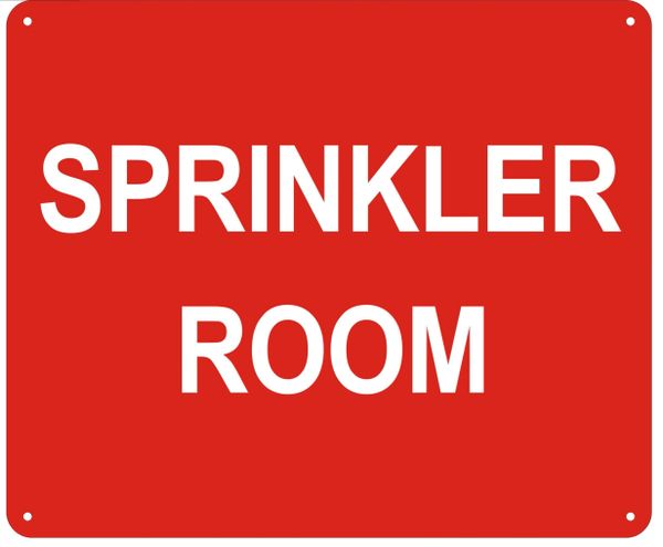 SPRINKLER ROOM SIGN- REFLECTIVE !!! (ALUMINUM SIGNS 10X12)