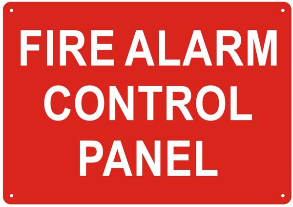 FIRE ALARM CONTROL PANEL SIGN- REFLECTIVE !!! (ALUMINUM SIGNS 7X10)