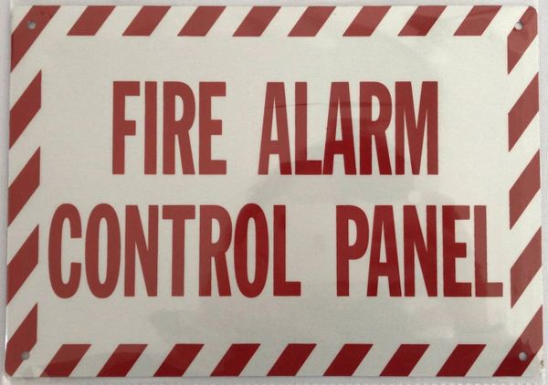 FIRE ALARM CONTROL PANEL SIGN (ALUMINUM SIGNS 7X10)