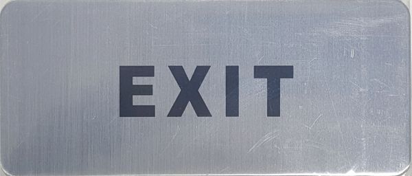 EXIT SIGN (ALUMINUM SIGNS 3.5X8)- The Mont Argent Line