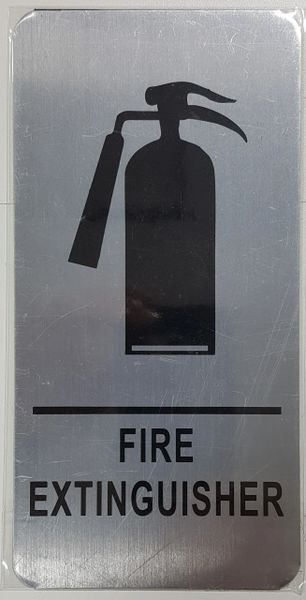 FIRE EXTINGUISHER SIGN (ALUMINUM SIGNS 8X4)- The Mont Argent Line