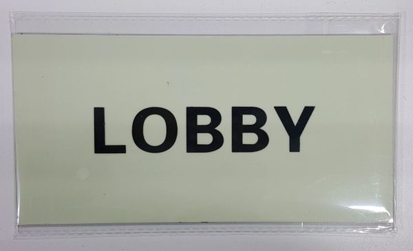 LOBBY SIGN - PHOTOLUMINESCENT GLOW IN THE DARK SIGN (PHOTOLUMINESCENT ALUMINUM SIGNS 4X8)