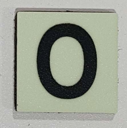 Glow in dark Number O sign The Liberty Line (Aluminum SIGNS 1x1, 3 RCNY §505-01)