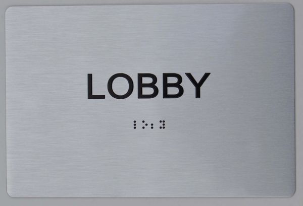 LOBBY SIGN - The sensation line- Tactile Touch Braille Sign