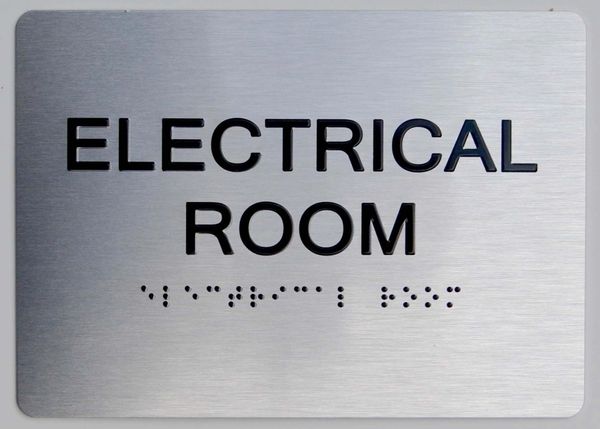 ELECTRICAL ROOM Sign ADA Sign - The sensation line