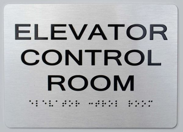 ELEVATOR CONTROL ROOM ADA Sign - The sensation line