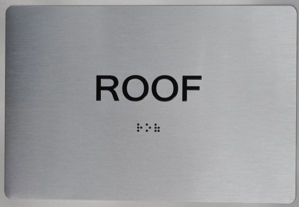 ROOF SIGN - The sensation line- Tactile Touch Braille Sign
