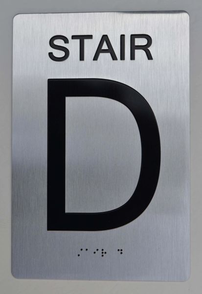 STAIR D SIGN - The sensation line- Tactile Touch Braille Sign