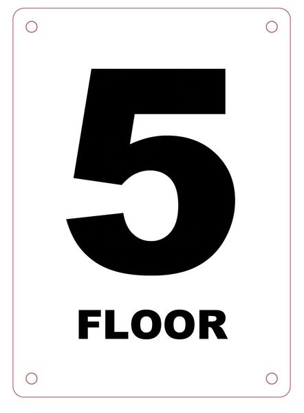 PHOTOLUMINESCENT DOOR NUMBER 1 SIGN HEAVY DUTY / GLOW IN THE DARK DOOR NUMBER  ONE SIGN HEAVY DUTY (ALUMINUM SIGN/ APARTMENT EMERGENCY MARKINGS 1.5 X  1.5) -REF2305 