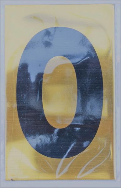 Apartment number sign 0 – (GOLD, ALUMINUM SIGNS 4X2.5)