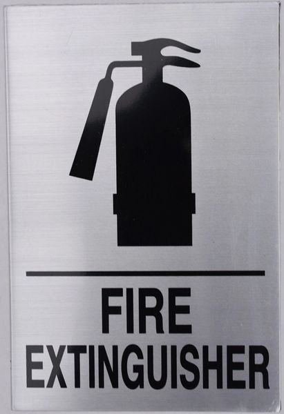 FIRE EXTINGUISHER SIGN (ALUMINUM SIGNS 9X6)