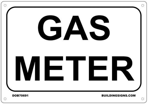 GAS METER SIGN