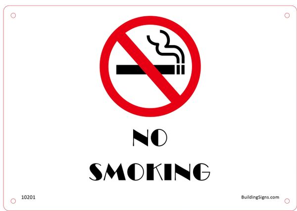 No Smoking SIGN (Aluminium)