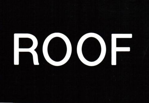 Floor number Roof sign Engraved Plastic (FLOOR NUMBER SIGNS 4X5.5)