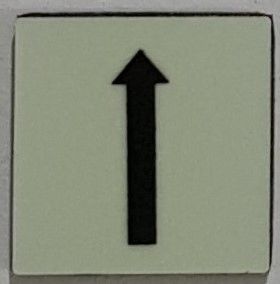 PHOTOLUMINESCENT UP ARROW SIGN The Liberty Line (Aluminum SIGNS 1x1, 3 RCNY §505-01)