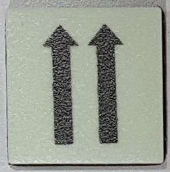 PHOTOLUMINESCENT 2 UP ARROWS SIGN The Liberty Line (Aluminum SIGNS 1x1, 3 RCNY §505-01)