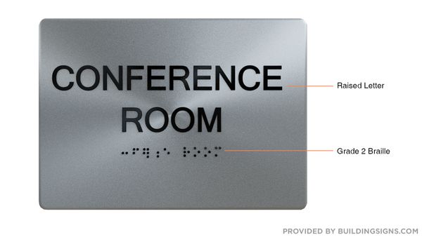 CONFERENCE ROOM Sign - The sensation line- Tactile Touch Braille Sign