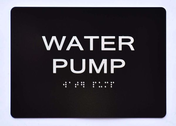 WATER PUMP SIGN