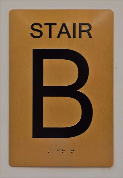 STAIR B SIGN