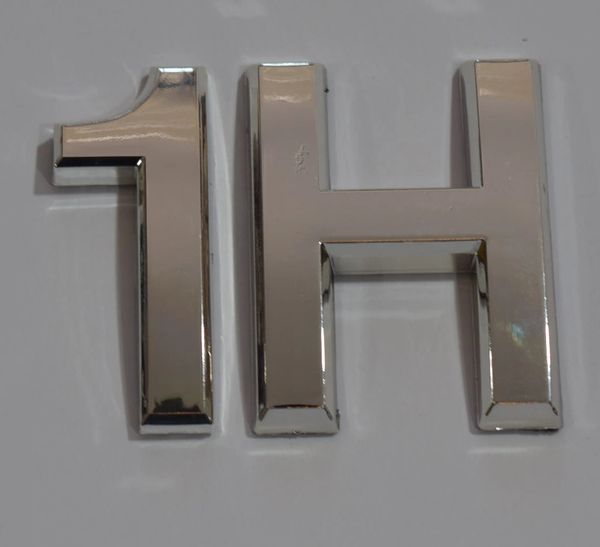 z- APARTMENT, DOOR AND MAILBOX LETTER 1H SIGN - LETTER SIGN 1 H- SILVER (HIGH QUALITY PLASTIC DOOR SIGNS 0.25 THICK)