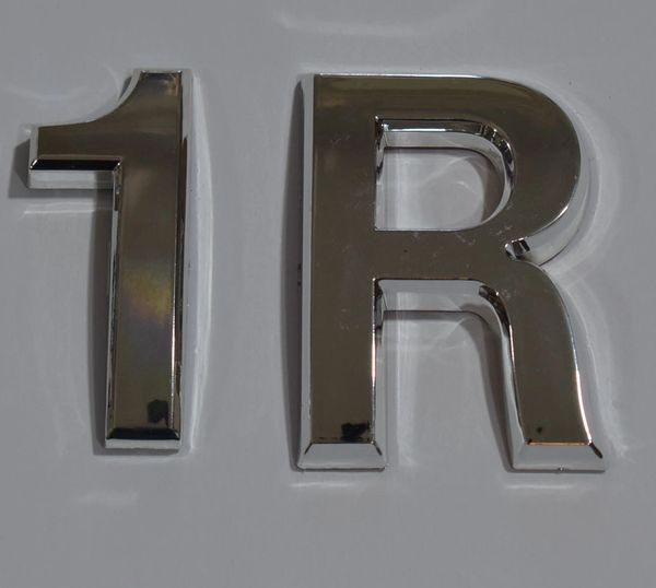 z- APARTMENT, DOOR AND MAILBOX LETTER 1R SIGN - LETTER SIGN 1 R- SILVER (HIGH QUALITY PLASTIC DOOR SIGNS 0.25 THICK)