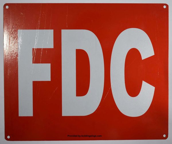 FDC SIGN (ALUMINUM SIGNS 10X12)