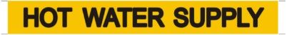 Set of 5 PCS- HOT WATER SUPPLY SIGN (STICKER 1X8)
