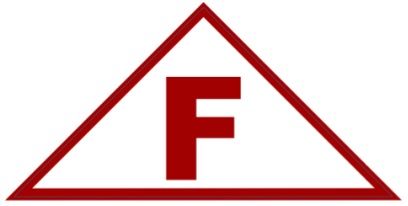 FLOOR TRUSS IDENTIFICATION SIGN (STICKER 6x6x12 TRIANGLE)