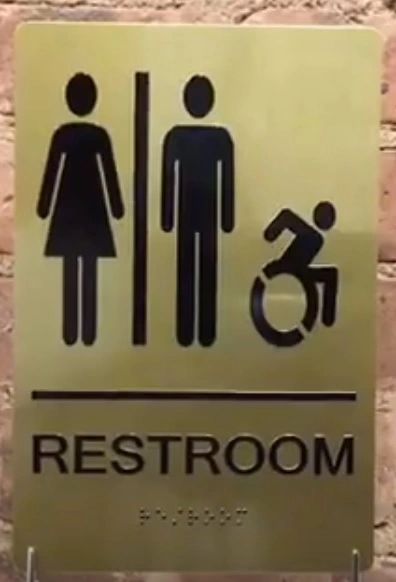 ACCESSIBLE UNISEX RESTROOM SIGNS