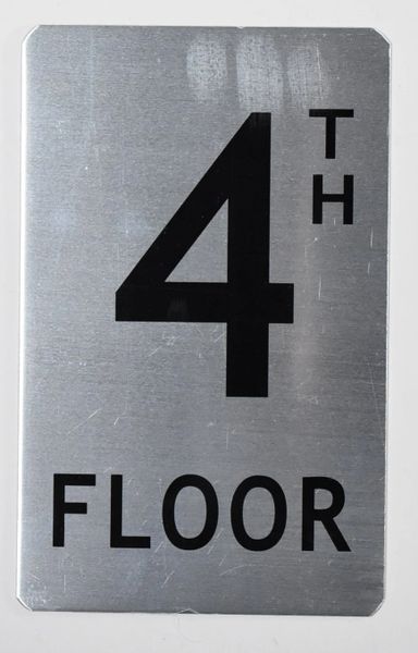 HPD SIGN: 4TH FLOOR SIGN (HEAVY DUTY NYC HPD ALUMINUM SIGNS 8X5) | FIRE ...