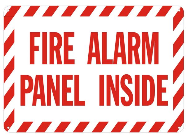 FIRE ALARM PANEL INSIDE SIGN (ALUMINUM SIGNS 7X10)