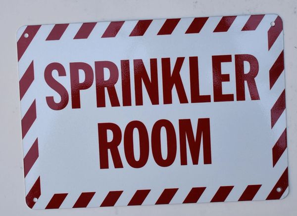 SPRINKLER ROOM SIGN- Reflective !!! (ALUMINUM SIGNS 7X10)