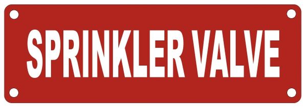 SPRINKLER VALVE SIGN- Reflective !!! (ALUMINUM SIGNS 2X6)