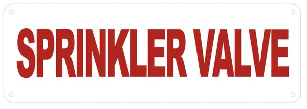 SPRINKLER VALVE SIGN- Reflective !!! (ALUMINUM SIGNS 4X12)
