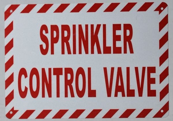 SPRINKLER CONTROL VALVE SIGN (ALUMINUM SIGNS 7x10)