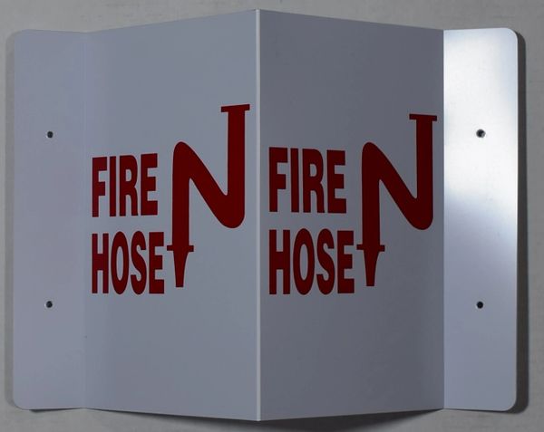 3D FIRE HOSE SIGN (3D projection signs 5.5X9)- Les Deux cotes line
