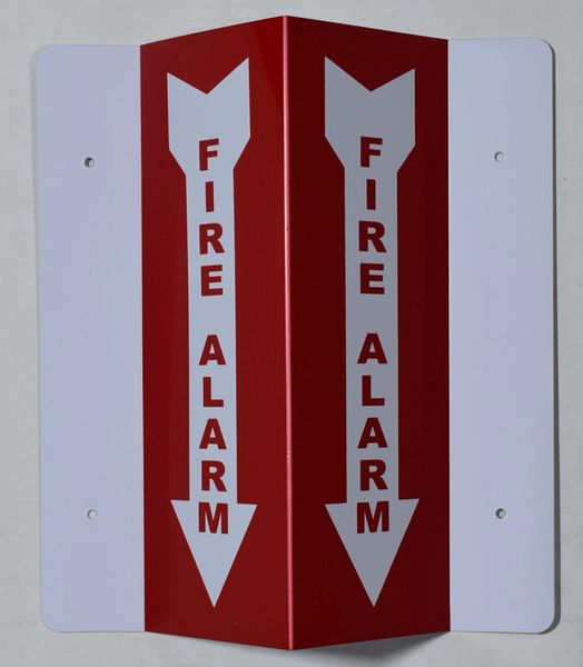 3D FIRE ALARM SIGN (3D projection signs 4X10)- Les Deux cotes line