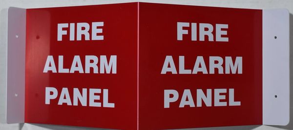 3D FIRE ALARM PANEL SIGN (3D projection signs 9X7)- Les Deux cotes line