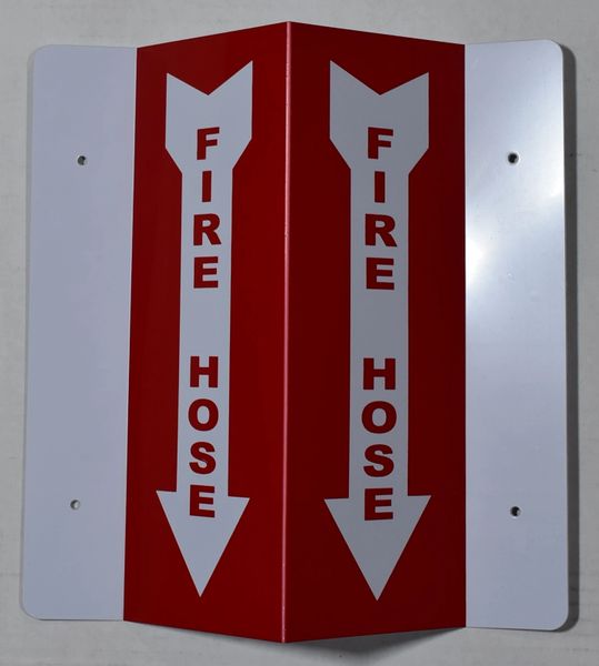 3D FIRE HOSE SIGN (3D projection signs 4X10)- Les Deux cotes line