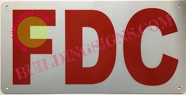 FDC SIGN (ALUMINUM SIGNS 6X12)