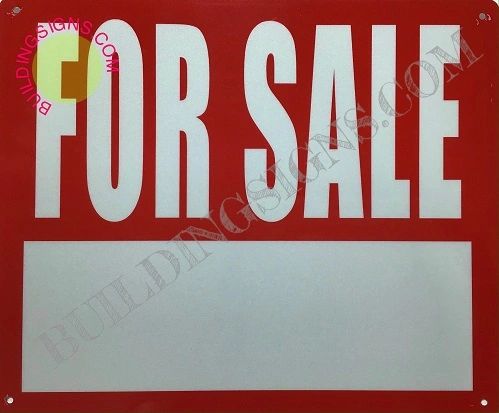 FOR SALE SIGN (ALUMINUM SIGNS 10X12)