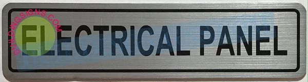 ELECTRICAL PANEL SIGN - ALUMINUM (ALUMINUM SIGNS 2X8)