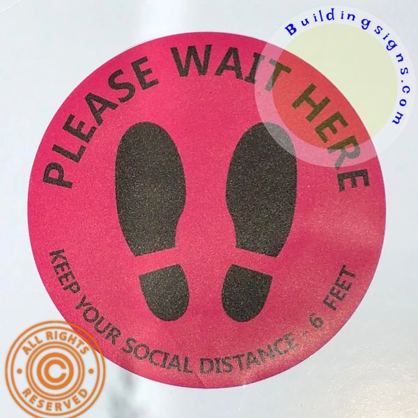 PLEASE WAIT HERE SIGN