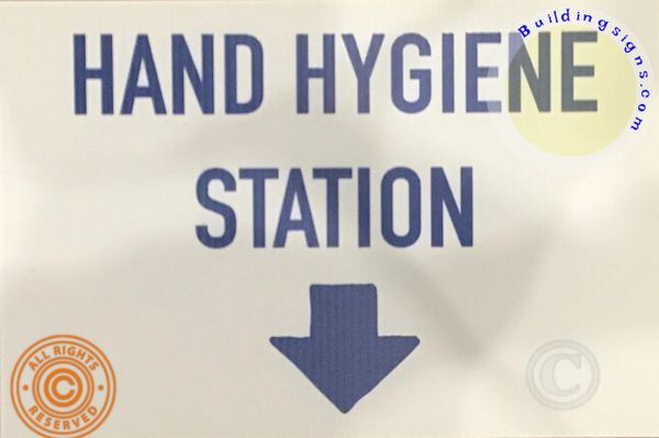 Hand Hygiene station SIGN (12" x 18", Corrugated Plastic)-dob sign