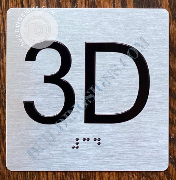 z- APARTMENT NUMBER SIGN – 3D -BRUSH