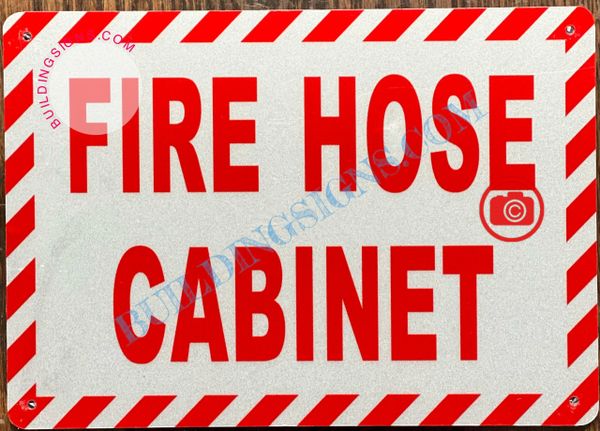 FIRE HOSE CABINET SIGN (ALUMINUM SIGNS 7X10)